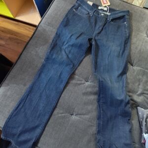 NWT Levis City slicker blue jeans 8 Long